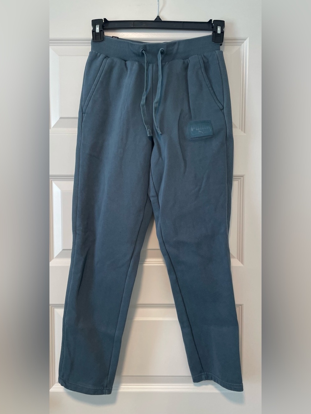 Puma Women’s Slate Blue Elastic Waist Joggers w/ Drawstring and Pockets